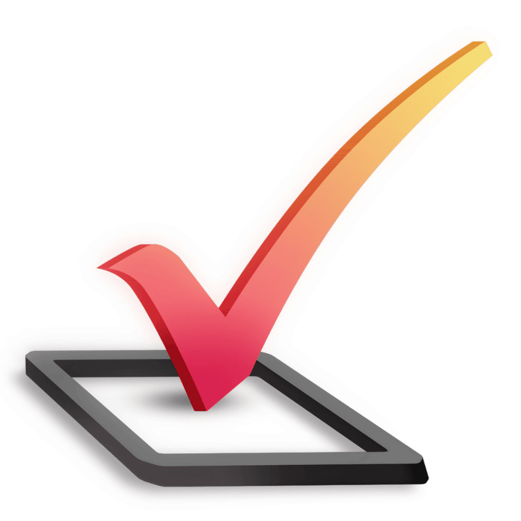 A red checkmark icon inside a black checkbox, illustrating how to choose an Orlando mortgage lender.
